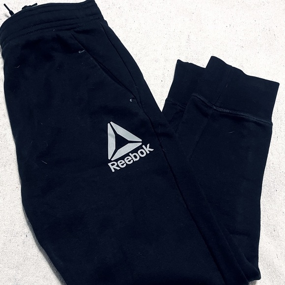Reebok Other - Reebok Mens Joggers Black Mens Medium Sports Fleece Sweat Pants
